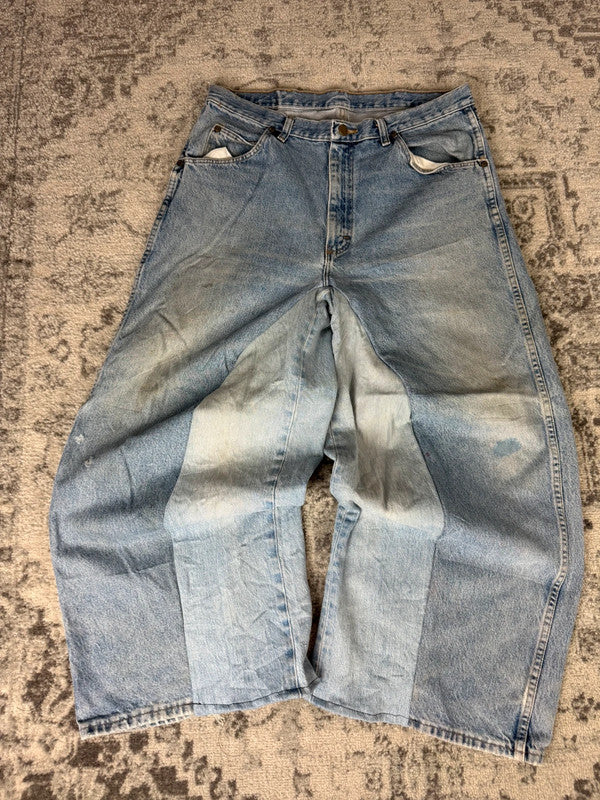 Pantalon baggy jean large skater Japanese balloon streetwear JNCO y2k vintage hip-hop L n•83