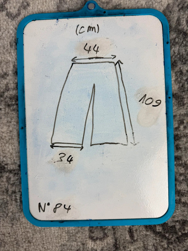 Pantalon baggy jean large skater Japanese balloon streetwear JNCO y2k vintage hip-hop 34US n•84