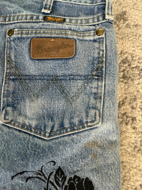 Pantalon baggy jean large skater Japanese balloon streetwear JNCO y2k vintage hip-hop 34US n•84