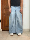 Pantalon baggy jean large skater Japanese balloon streetwear JNCO y2k vintage hip-hop 32US n•87