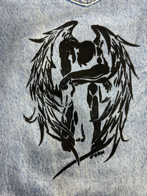 Pantalon baggy jean large skater Japanese balloon streetwear JNCO y2k vintage hip-hop M n•88