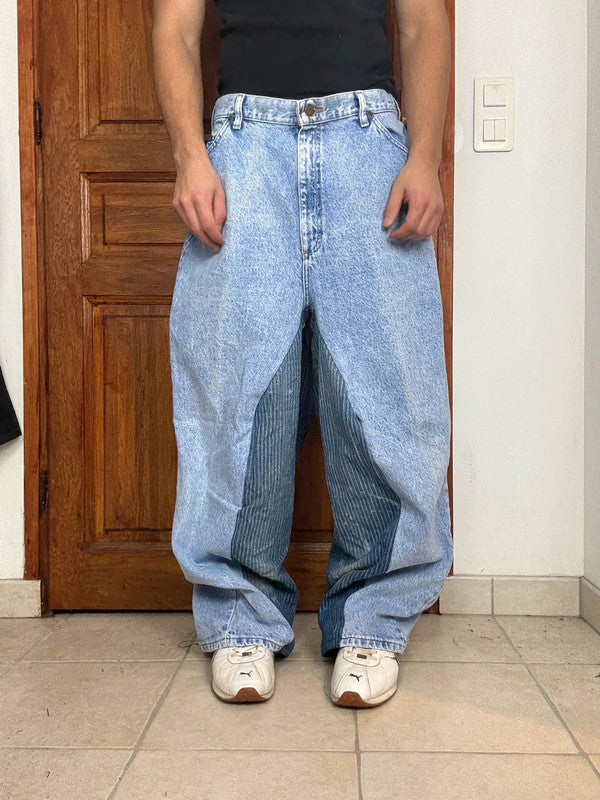 Pantalon baggy jean large skater Japanese balloon streetwear JNCO y2k vintage hip-hop M n•88