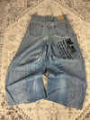 Pantalon baggy jean large skater Japanese balloon streetwear JNCO y2k vintage hip-hop 34US n•90