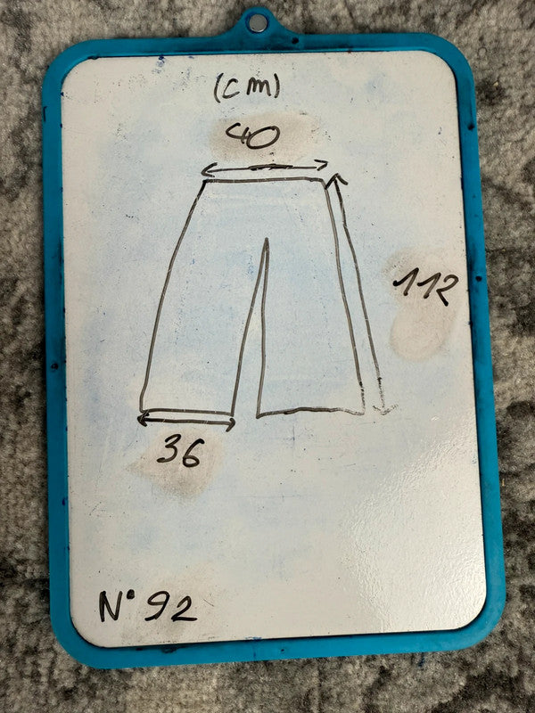 Pantalon baggy jean large skater Japanese balloon streetwear JNCO y2k vintage hip-hop 34US n•92