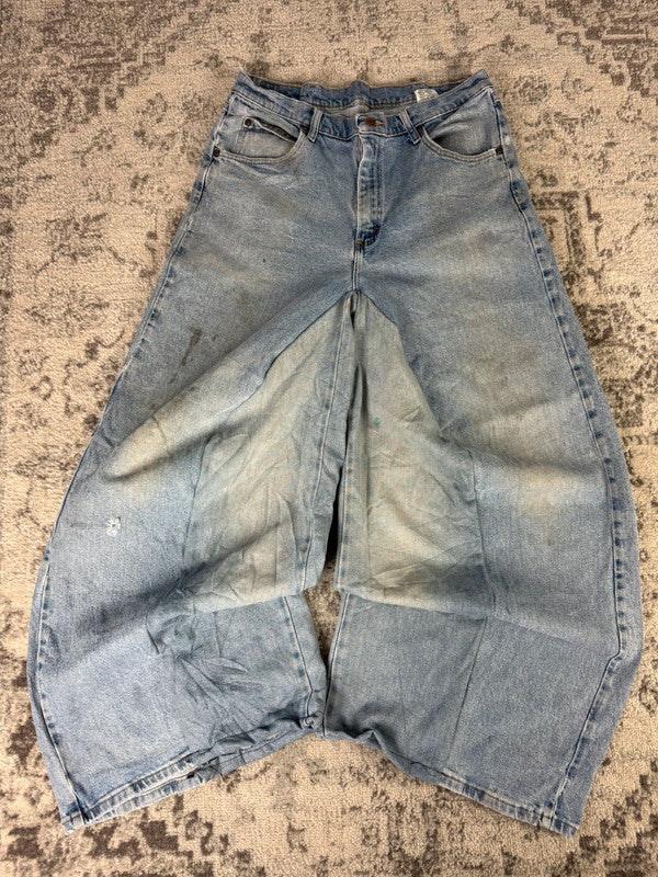 Pantalon baggy jean large skater Japanese balloon streetwear JNCO y2k vintage hip-hop 34US n•92