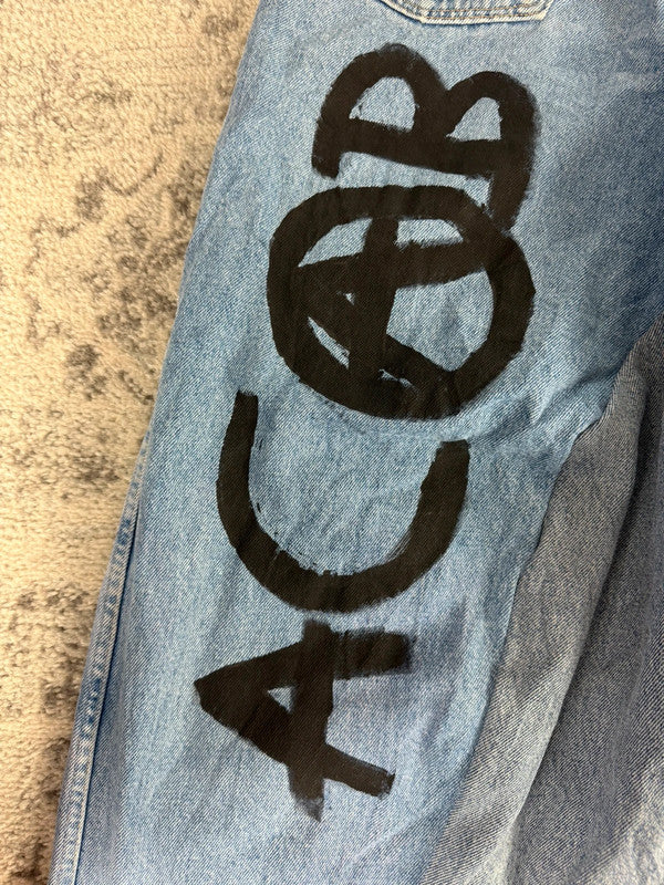 Pantalon baggy jean large skater Japanese balloon streetwear JNCO y2k vintage hip-hop S n•93