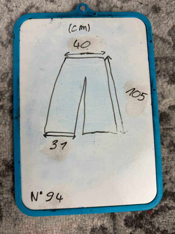 Pantalon baggy jean large skater Japanese balloon streetwear JNCO y2k vintage hip-hop L n•94