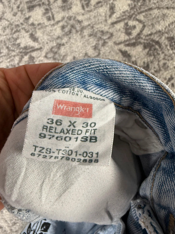 Pantalon baggy jean large skater Japanese balloon streetwear JNCO y2k vintage hip-hop 36US n•95