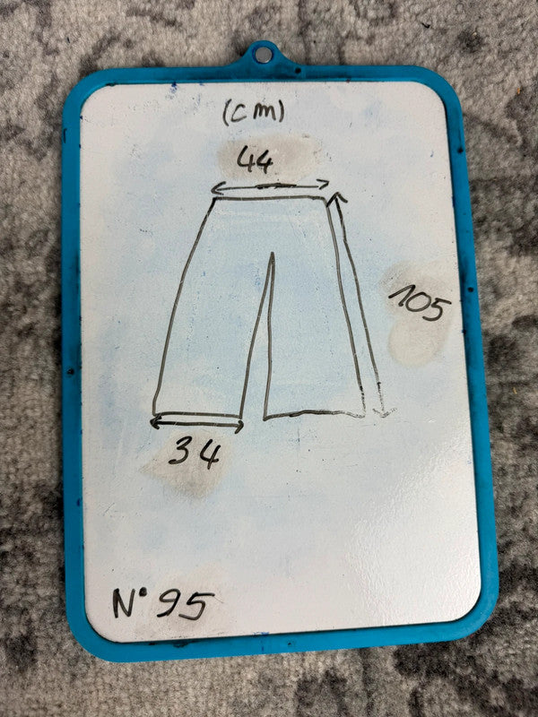 Pantalon baggy jean large skater Japanese balloon streetwear JNCO y2k vintage hip-hop 36US n•95