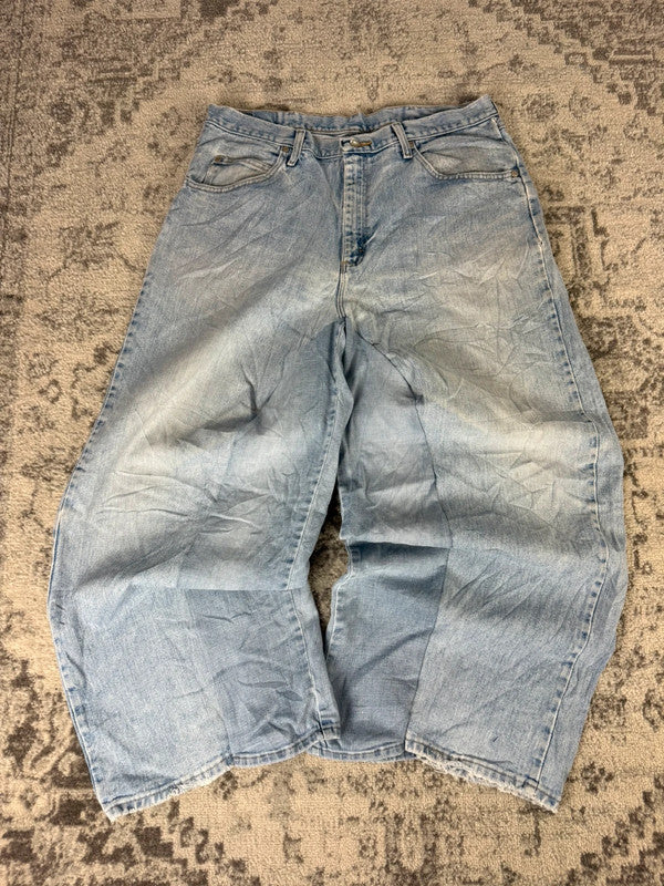 Pantalon baggy jean large skater Japanese balloon streetwear JNCO y2k vintage hip-hop 36US n•95