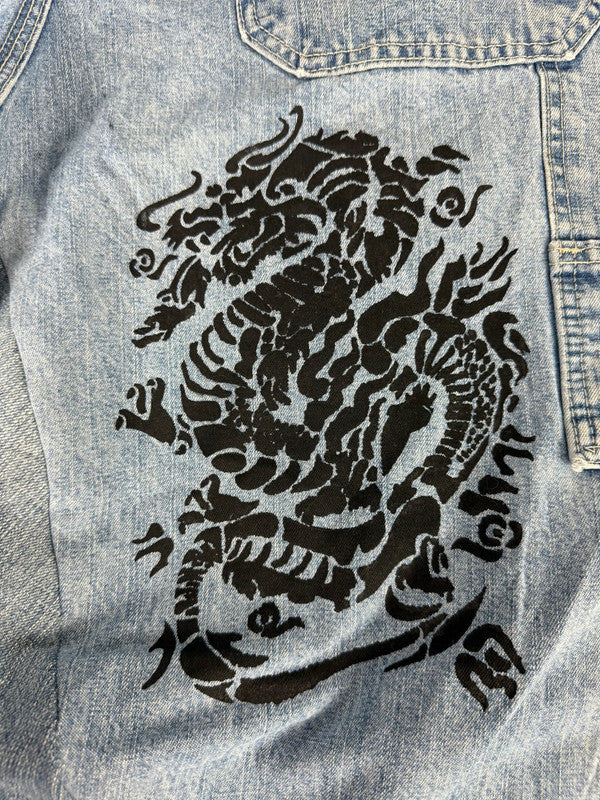 Pantalon baggy jean large skater Japanese balloon streetwear JNCO y2k vintage hip-hop 38US n•96