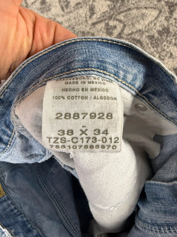 Pantalon baggy jean large skater Japanese balloon streetwear JNCO y2k vintage hip-hop 38US n•96