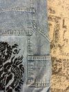 Pantalon baggy jean large skater Japanese balloon streetwear JNCO y2k vintage hip-hop 38US n•96