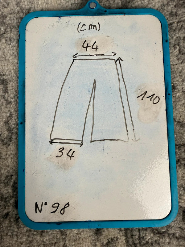 Pantalon baggy jean large skater Japanese balloon streetwear JNCO y2k vintage hip-hop 36US n•98