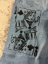 Pantalon baggy jean large skater Japanese balloon streetwear JNCO y2k vintage hip-hop 36US n•98