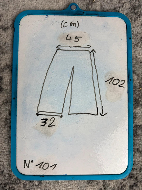 Pantalon baggy jean large skater Japanese balloon streetwear JNCO y2k vintage hip-hop 36US n•101