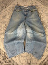 Pantalon baggy jean large skater Japanese balloon streetwear JNCO y2k vintage hip-hop 32US n•102
