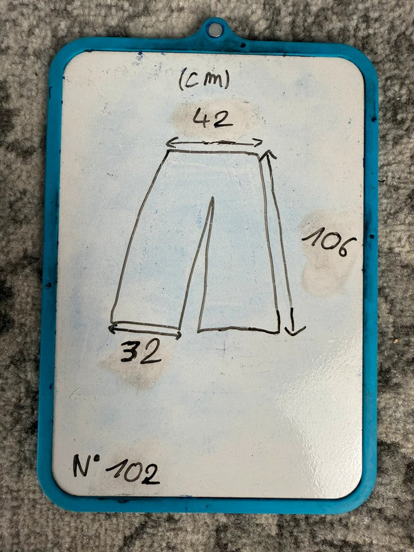Pantalon baggy jean large skater Japanese balloon streetwear JNCO y2k vintage hip-hop 32US n•102