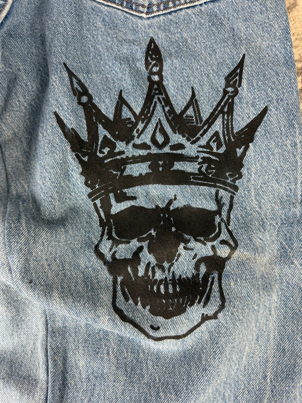 Pantalon baggy jean large skater Japanese balloon streetwear JNCO y2k vintage hip-hop S n•106