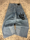 Pantalon baggy jean large skater Japanese balloon streetwear JNCO y2k vintage hip-hop S n•106