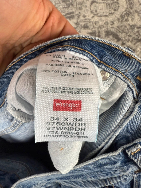 Pantalon baggy jean large skater Japanese balloon streetwear JNCO y2k vintage hip-hop 34US n•107