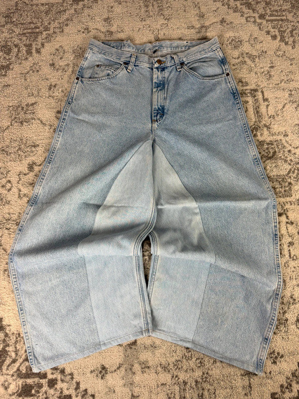 Pantalon baggy jean large skater Japanese balloon streetwear JNCO y2k vintage hip-hop 34US n•108