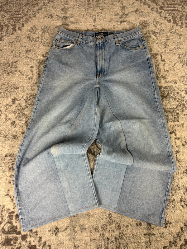 Pantalon baggy jean large skater Japanese balloon streetwear JNCO y2k vintage hip-hop M n•109