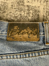 Pantalon baggy jean large skater Japanese balloon streetwear JNCO y2k vintage hip-hop M n•109