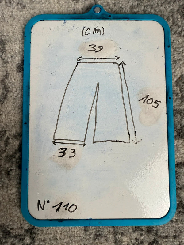 Pantalon baggy jean large skater Japanese balloon streetwear JNCO y2k vintage hip-hop M n•110