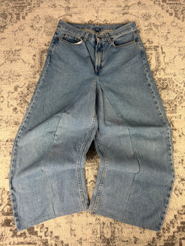 Pantalon baggy jean large skater Japanese balloon streetwear JNCO y2k vintage hip-hop M n•110