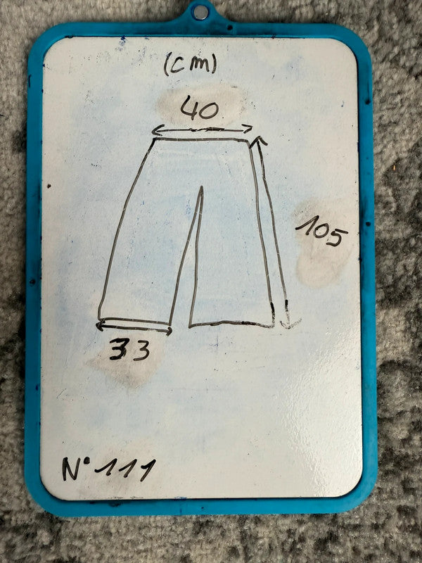 Pantalon baggy jean large skater Japanese balloon streetwear JNCO y2k vintage hip-hop 33US n•111