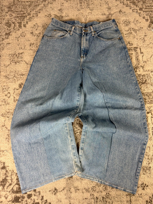 Pantalon baggy jean large skater Japanese balloon streetwear JNCO y2k vintage hip-hop 33US n•111