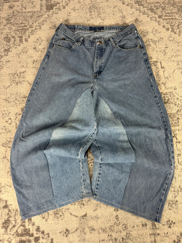 Pantalon baggy jean large skater Japanese balloon streetwear JNCO y2k vintage hip-hop 36US n•112