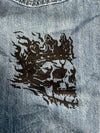 Pantalon baggy jean large skater Japanese balloon streetwear JNCO y2k vintage hip-hop 32US n•115