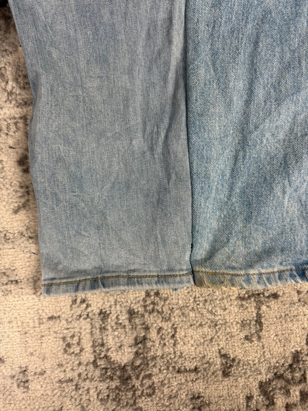 Pantalon baggy jean large skater Japanese balloon streetwear JNCO y2k vintage hip-hop 32US n•122