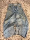 Pantalon baggy jean large skater Japanese balloon streetwear JNCO y2k vintage hip-hop 32US n•122