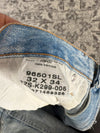Pantalon baggy jean large skater Japanese balloon streetwear JNCO y2k vintage hip-hop 32US n•122