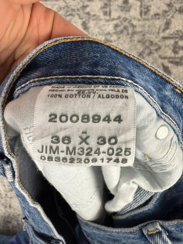 Pantalon baggy jean large skater Japanese balloon streetwear JNCO y2k vintage hip-hop 36US n•123