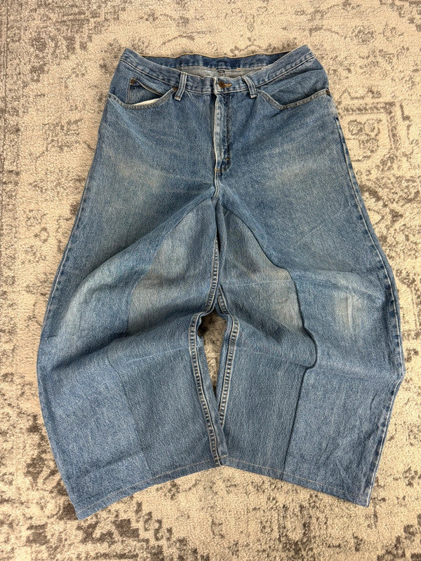 Pantalon baggy jean large skater Japanese balloon streetwear JNCO y2k vintage hip-hop 36US n•123