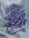 Pantalon baggy jean large skater Japanese balloon streetwear JNCO y2k vintage hip-hop L n•105