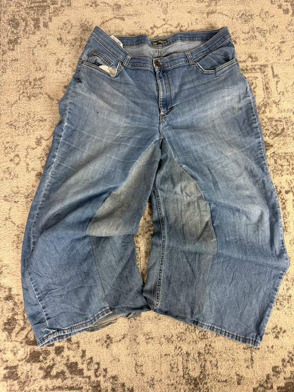 Pantalon baggy jean large skater Japanese balloon streetwear JNCO y2k vintage hip-hop L n•105