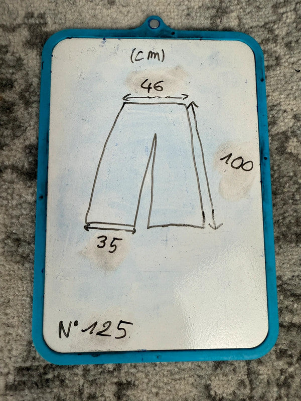 Pantalon baggy jean large skater Japanese balloon streetwear JNCO y2k vintage hip-hop L n•105