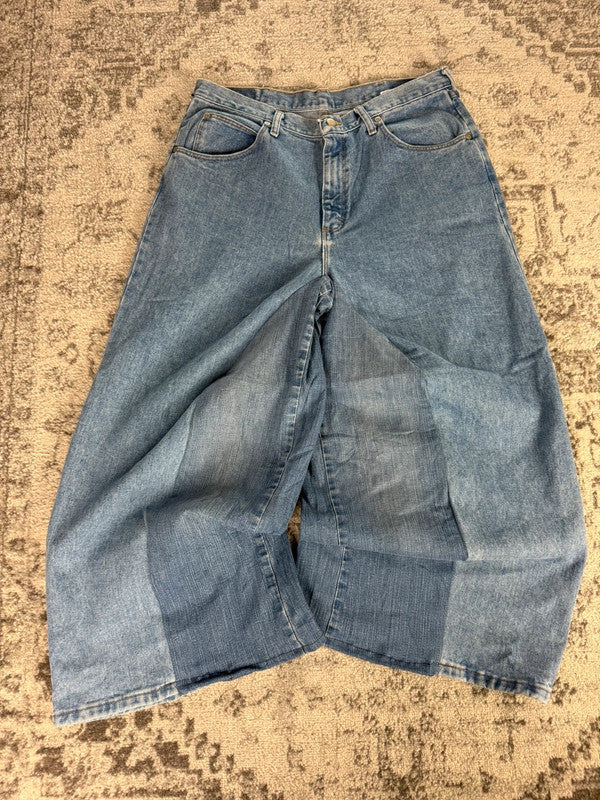 Pantalon baggy jean large skater Japanese balloon streetwear JNCO y2k vintage hip-hop 36US n•126