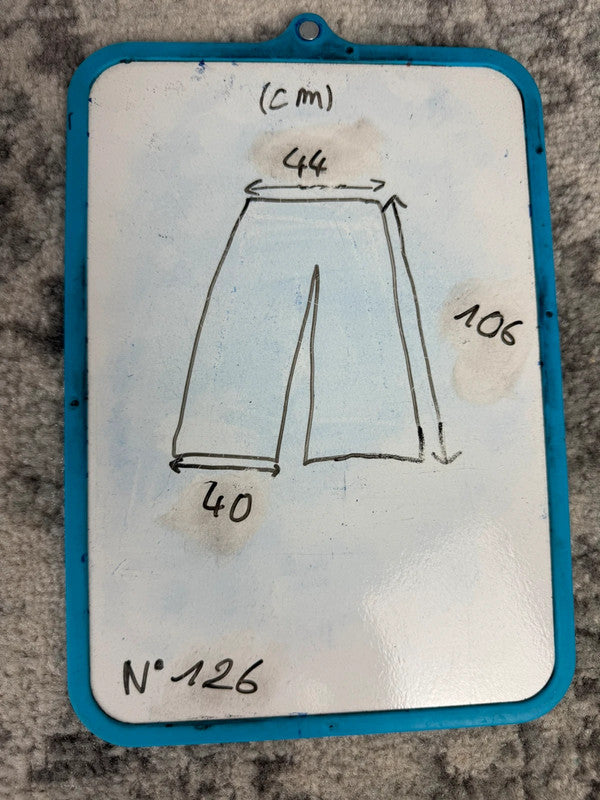 Pantalon baggy jean large skater Japanese balloon streetwear JNCO y2k vintage hip-hop 36US n•126