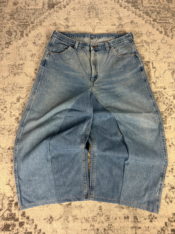 Pantalon baggy jean large skater Japanese balloon streetwear JNCO y2k vintage hip-hop 38US n•127