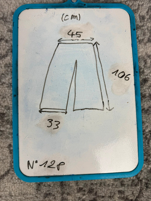 Pantalon baggy jean large skater Japanese balloon streetwear JNCO y2k vintage hip-hop 38US n•128