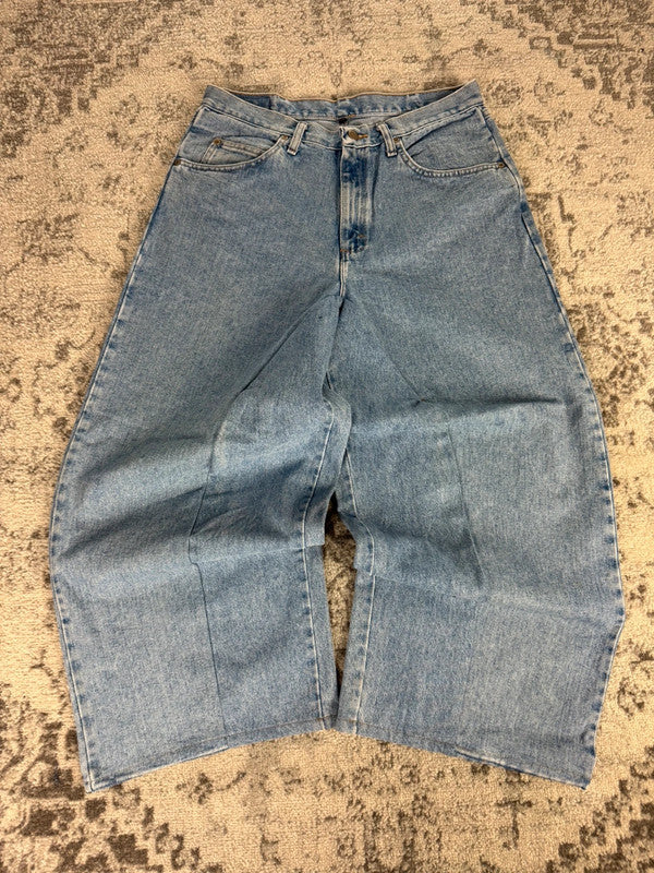 Pantalon baggy jean large skater Japanese balloon streetwear JNCO y2k vintage hip-hop 34US n•129