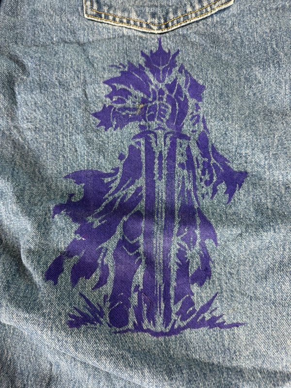 Pantalon baggy jean large skater Japanese balloon streetwear JNCO y2k vintage hip-hop 36US n•130