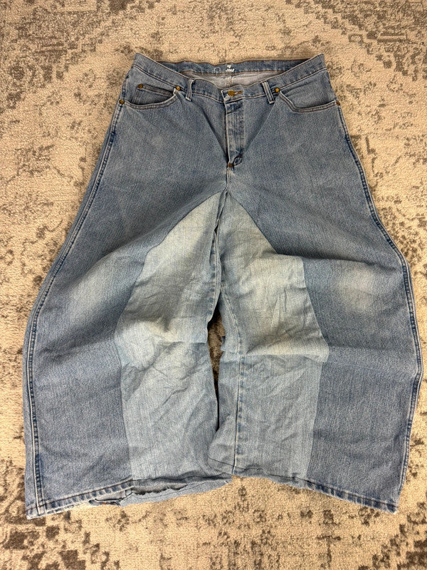 Pantalon baggy jean large skater Japanese balloon streetwear JNCO y2k vintage hip-hop 36US n•131