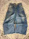 Pantalon baggy jean large skater Japanese balloon streetwear JNCO y2k vintage hip-hop XL n•133